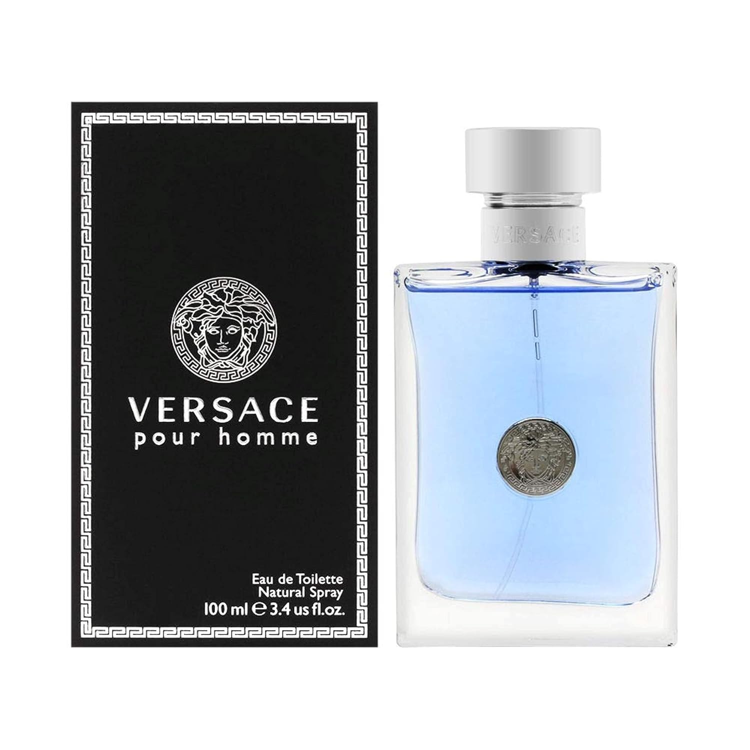 Versace Pour Homme Eau de Toilette Spray for Men 3.4 oz (100 ml)