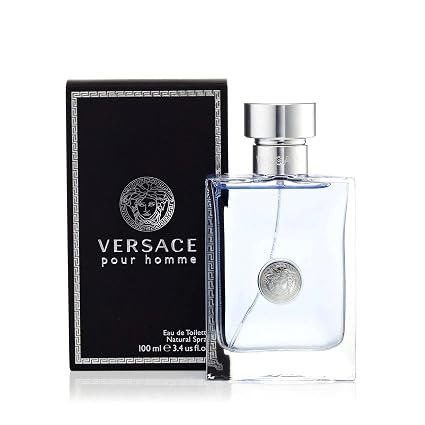 Versace Pour Homme Eau de Toilette Spray for Men 3.4 oz (100 ml)