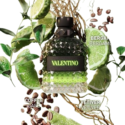 Valentino Uomo Born in Roma Green Stravaganza EDT for Men 3.4 oz (100 ml)