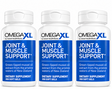 OmegaXL Joint & Muscle Support 300 Soft Gels – Pack of 3,   900 Soft Gels