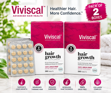 Viviscal Advanced Hair Health Hair Growth Supplement – 180 Tablets x 2 | 360 Tablets Total