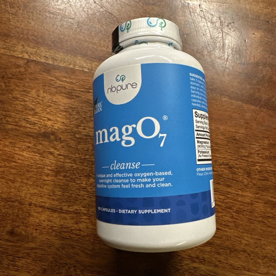 NB Pure magO7 Cleanse 180 Capsules – Oxygen-Based Digestive Cleanse & Dietary Supplement