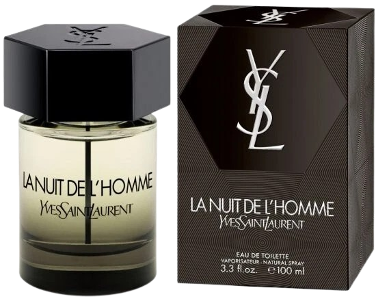 Yves Saint Laurent La Nuit de L'Homme Eau de Toilette for Men 3.3 oz / 100 ml