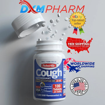 RoboHBr Cough Suppressant Dextromethorphan HBr 30 mg – 100 Tablets