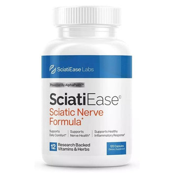 Sciatic Nerve Support Supplement with AlphaPalm, PEA & Vitamin B Complex – 120 Capsules
