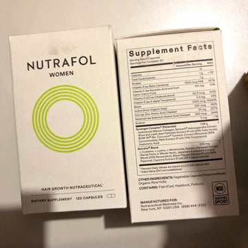 Nutrafol Women Hair Growth Supplement 120 Capsules – Thicker, Fuller-Looking Hair Support, Gluten & Soy Free