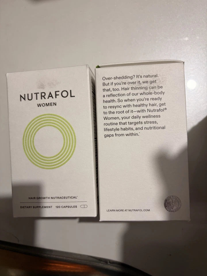 Nutrafol Women Hair Growth Supplement 120 Capsules – Thicker, Fuller-Looking Hair Support, Gluten & Soy Free